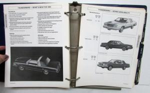 1981 Ford Car Facts Album Mustang Granada Thunderbird LTD Escort Fairmont