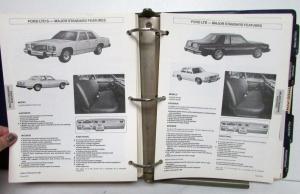 1981 Ford Car Facts Album Mustang Granada Thunderbird LTD Escort Fairmont