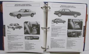 1980 Ford Car Facts Album Mustang Granada Thunderbird LTD Fairmont Police Pinto