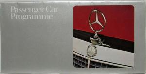 1975 Mercedes-Benz Passenger Car Programme Sales Brochure