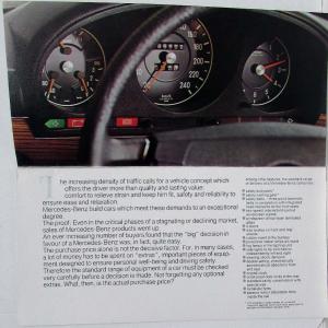 1975 Mercedes-Benz Passenger Car Programme Sales Brochure