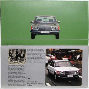 1975 Mercedes-Benz 280SE Sales Folder Brochure - German Text