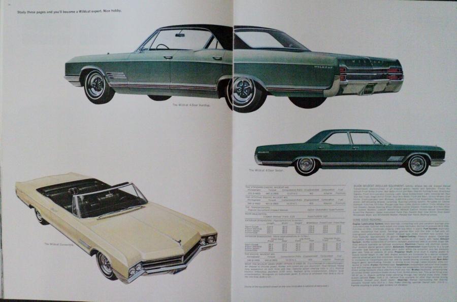 1966 Buick Riviera Electra Le Sabre Skylark GS Wildcat Deluxe FL Sales Brochure