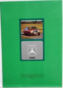 1976 Mercedes-Benz 280E Sales Brochure