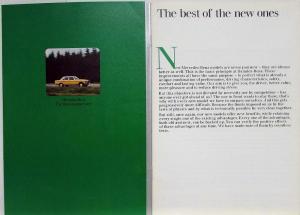 1976 Mercedes-Benz 280E Sales Brochure