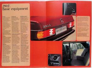 1976 Mercedes-Benz 280E Sales Brochure