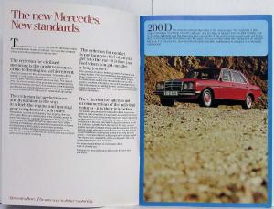 1976 Mercedes-Benz 200 220 230 240 250 280 300 Sales Brochure