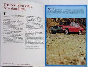 1976 Mercedes-Benz 200 220 230 240 250 280 300 Sales Brochure