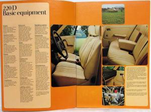 1976 Mercedes-Benz 200 220 230 240 250 280 300 Sales Brochure