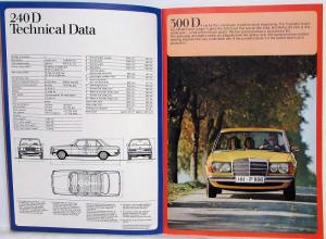 1976 Mercedes-Benz 200 220 230 240 250 280 300 Sales Brochure