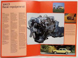 1976 Mercedes-Benz 200 220 230 240 250 280 300 Sales Brochure