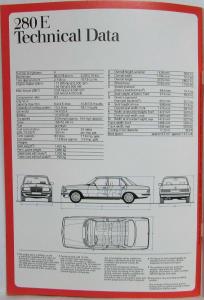 1976 Mercedes-Benz 200 220 230 240 250 280 300 Sales Brochure