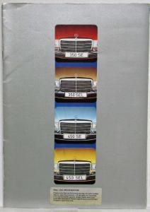 1975 Mercedes-Benz 350SE 350SEL 450SE 450SEL Prestige Sales Brochure - UK Spec