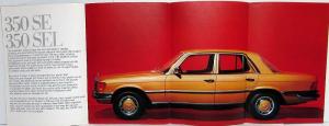 1975 Mercedes-Benz 350SE 350SEL 450SE 450SEL Prestige Sales Brochure - UK Spec