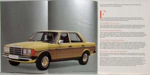 1976 Mercedes-Benz 200 230 250 Prestige Sales Brochure with UK Spec Sheets