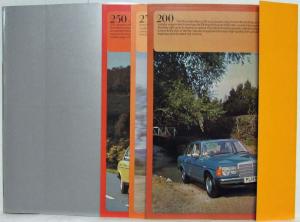 1976 Mercedes-Benz 200 230 250 Prestige Sales Brochure with UK Spec Sheets