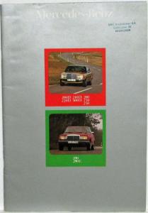 1976 Mercedes-Benz 200 220 230 240 250 280 300 Sales Brochure - Dutch Text