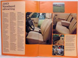 1976 Mercedes-Benz 200 220 230 240 250 280 300 Sales Brochure - Dutch Text