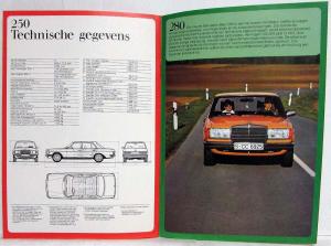 1976 Mercedes-Benz 200 220 230 240 250 280 300 Sales Brochure - Dutch Text