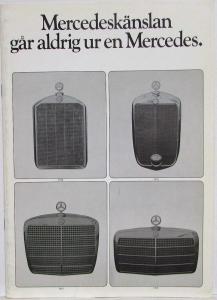 1976 Mercedes-Benz Used Cars Sales Brochure - 1973-1976