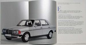 1976 Mercedes-Benz 200D 220D 240D 300D Sales Brochure - French Text