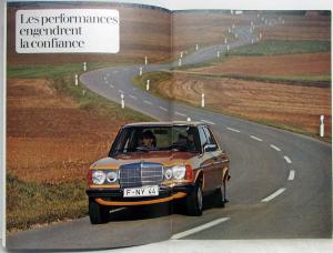 1976 Mercedes-Benz 200D 220D 240D 300D Sales Brochure - French Text