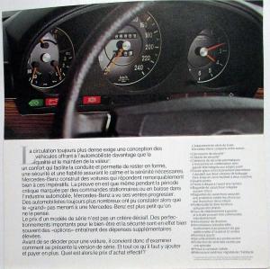 1977 Mercedes-Benz Programme des Voitures de Tourisme Sales Brochure - French