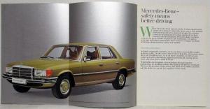 1977 Mercedes-Benz 350SE 450SE 450SEL Prestige Sales Brochure