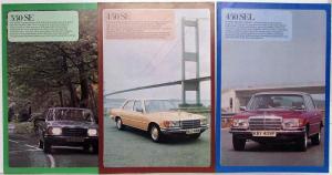 1977 Mercedes-Benz 350SE 450SE 450SEL Prestige Sales Brochure