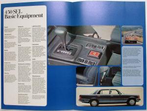 1977 Mercedes-Benz 350SE 450SE 450SEL Prestige Sales Brochure