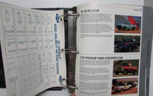 1991 Chevrolet Light Trucks Dealers Album Facts Book C/K S10 Pickup