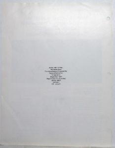 1977 Mercedes-Benz 280E Ad Proof AD No MB-1-77 Rev
