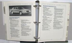 1990 Lincoln Mercury Product Portfolio Mark VII Town Car Continental Cougar