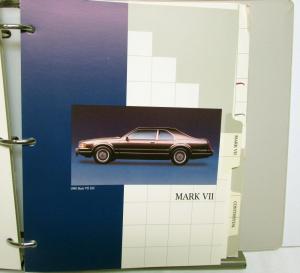 1990 Lincoln Mercury Product Portfolio Mark VII Town Car Continental Cougar