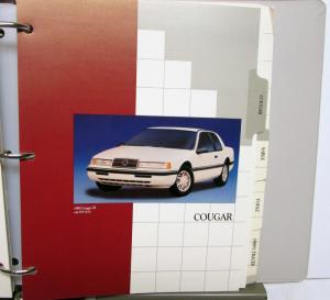 1990 Lincoln Mercury Product Portfolio Mark VII Town Car Continental Cougar