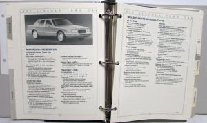 1990 Lincoln Mercury Fleet Product Portfolio MarkVII Town Car Continental Cougar