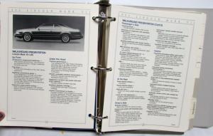 1990 Lincoln Mercury Fleet Product Portfolio MarkVII Town Car Continental Cougar