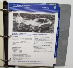 1979 Mercury Product Portfolio  Cougar XR7 Marquis Capri Zephyr Monarch Bobcat