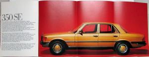 1978 Mercedes-Benz 350SE 450SE 450SEL Prestige Sales Brochure