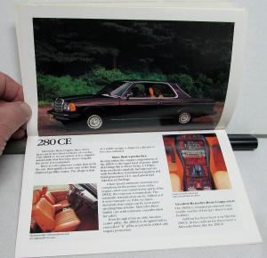 1979 Mercedes-Benz Small Sales Brochure 240D 280E 300D 450SEL 6.9