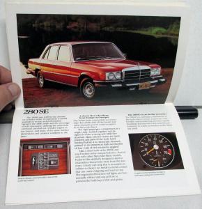 1979 Mercedes-Benz Small Sales Brochure 240D 280E 300D 450SEL 6.9