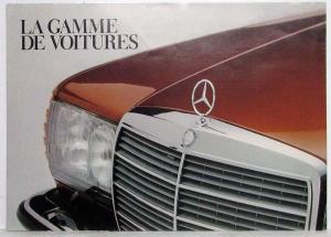 1978 Mercedes-Benz Car Range Sales Folder Poster - French Text