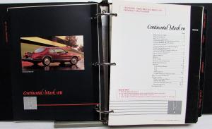 1985 Lincoln Mercury Facts Book Continental Town Car Mark VII Grand Marquis