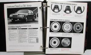 1985 Lincoln Mercury Facts Book Continental Town Car Mark VII Grand Marquis