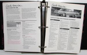 1985 Lincoln Mercury Facts Book Continental Town Car Mark VII Grand Marquis