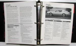 1985 Lincoln Mercury Facts Book Continental Town Car Mark VII Grand Marquis