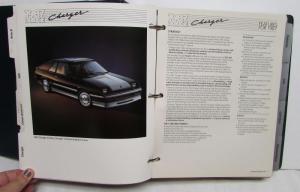 1987 Chrysler Fleet Buyers Guide Charger Dakota Ram Pickup New Yorker Raider