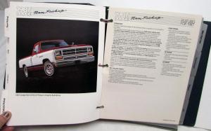 1987 Chrysler Fleet Buyers Guide Charger Dakota Ram Pickup New Yorker Raider