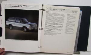 1987 Chrysler Fleet Buyers Guide Charger Dakota Ram Pickup New Yorker Raider