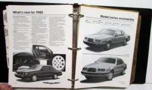 1985 Ford Car Facts LTD Crown Victoria Thunderbird Mustang Tempo Escort EXP